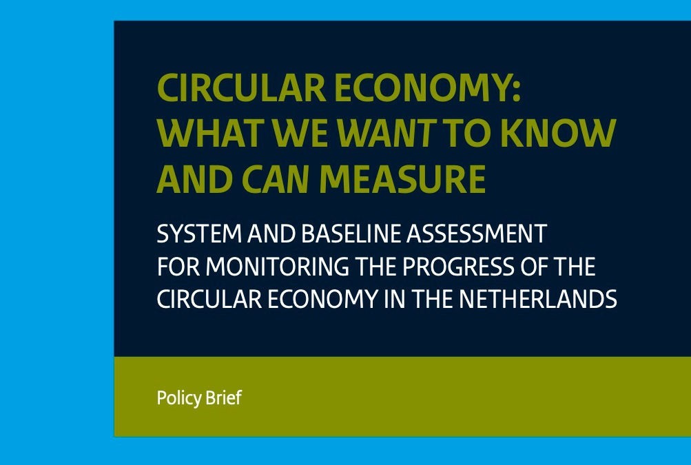 Circular Economy: What we want to know and can measure (2018)