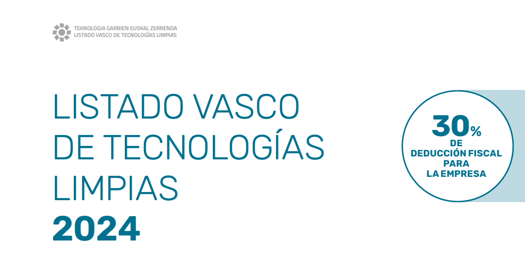 Listado Vasco de tecnologías limpias 2024