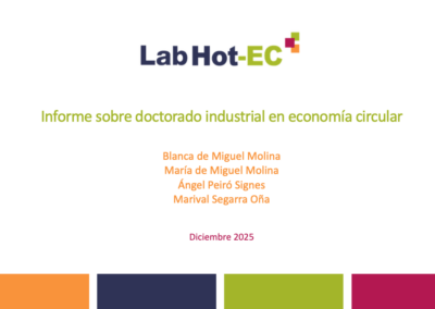Informe sobre Doctorado Industrial en Economía Circular