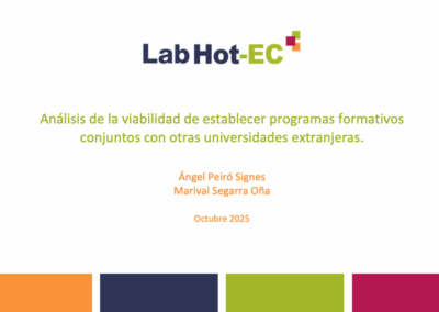Análisis de la viabilidad de establecer programas formativos conjuntos con otras universidades extranjeras